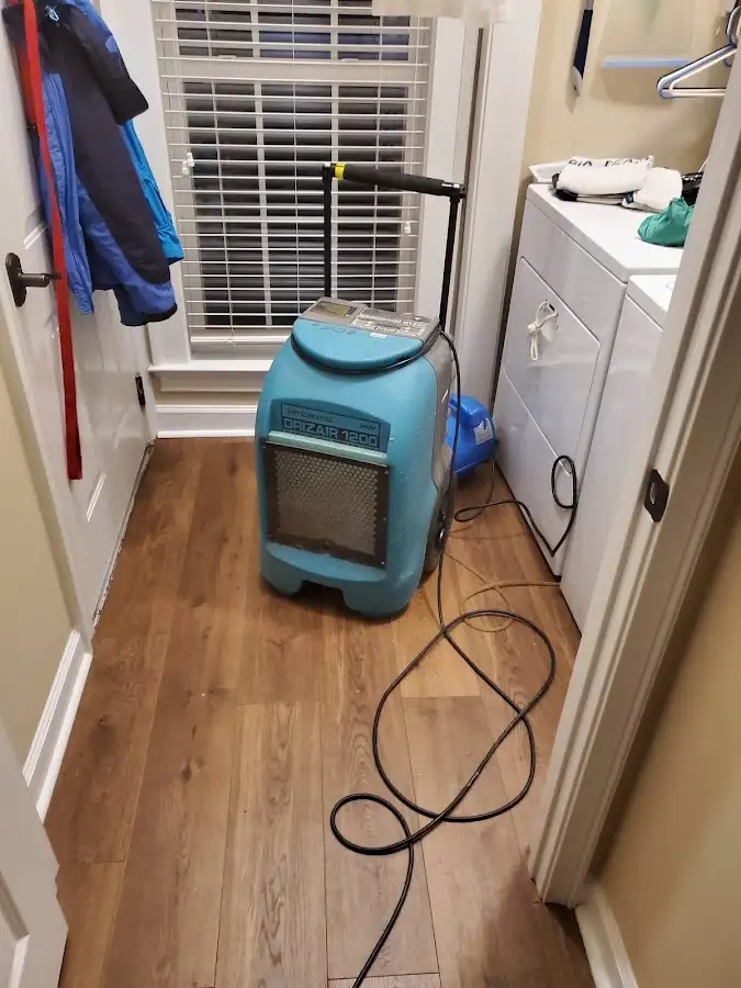 Commercial dehumidifier deployed for Flood Damage Cleanup in Palm Springs